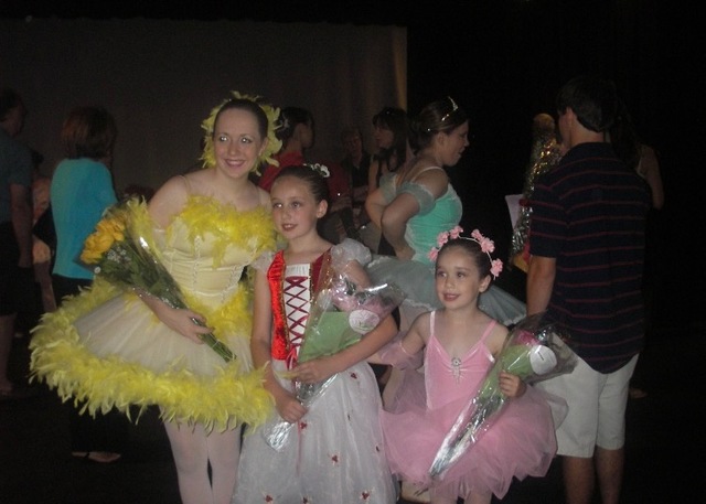 Mi hermana y yo tuvimos el primero actuación de ballet