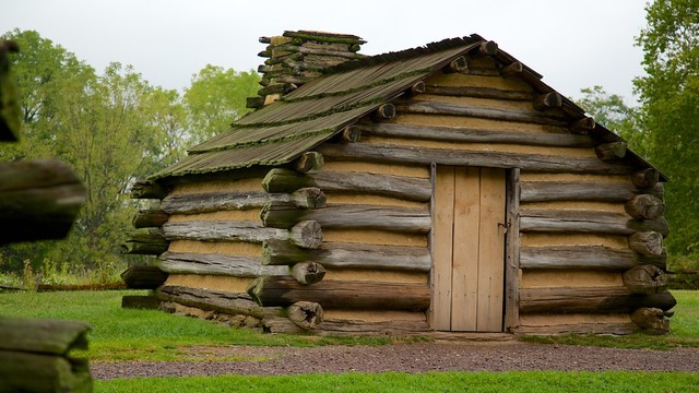 Contential Army Wintering at Valley Forge