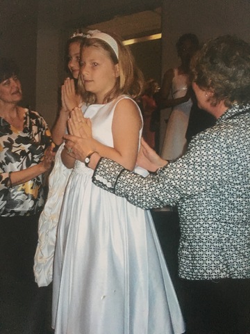 Hice primera comunión.