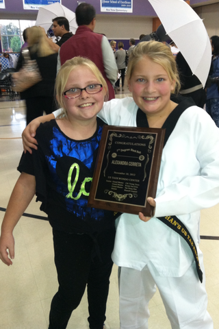 Recibí mi cinturón negro.