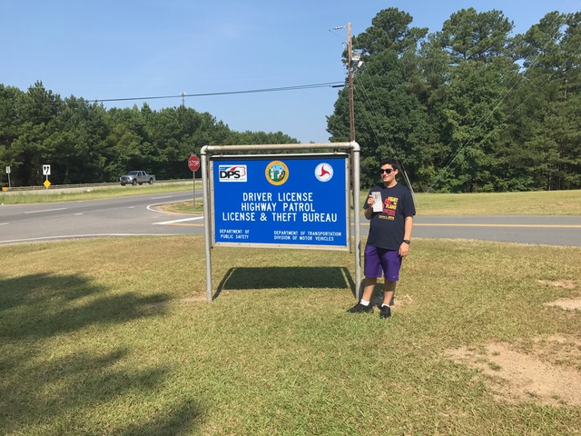 Recibí mi licencia de conducir