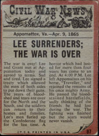 The End of the Civil War