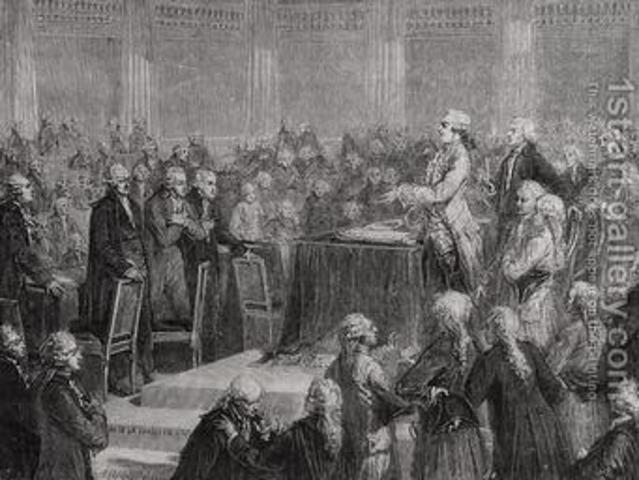 King Louis Signs the New Constitution