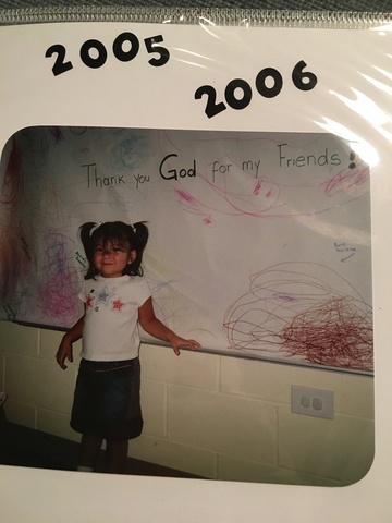 Tuve que ir a la escuela para mi primer dia de escuela.