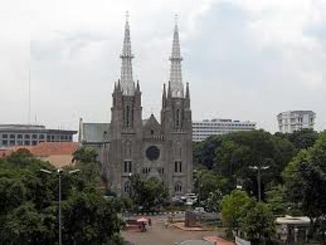 Modern Day — Indonesia — Protest against Catholic church