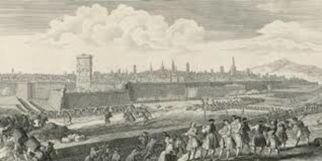 Inici del setge de Barcelona
