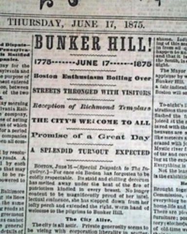 The Battle of Bunker Hill