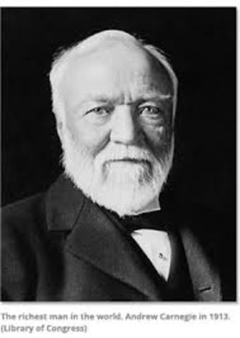 Andrew Carnegie's Gospel of Wealth.