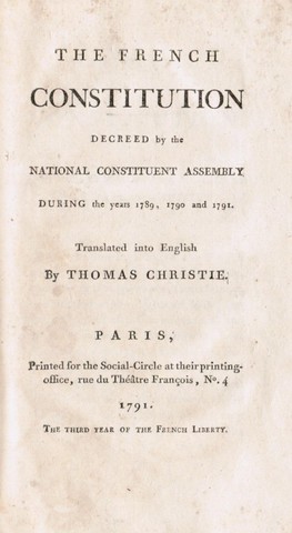 First written constitution in France
