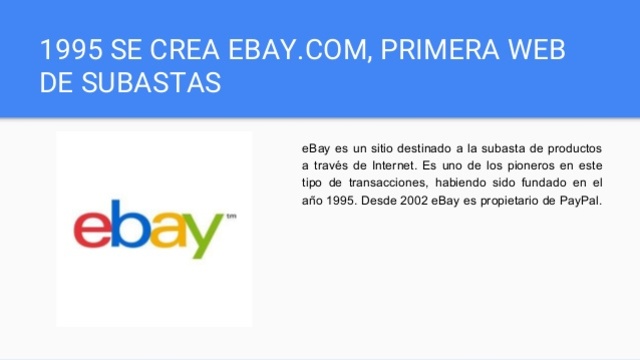La creación de EBAY.COM