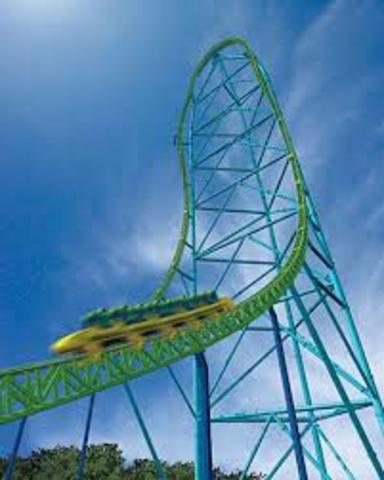 we went on the tallest roller coater