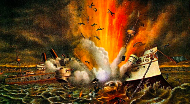 USS Maine explodes