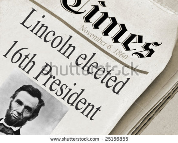 Lincoln elected President
