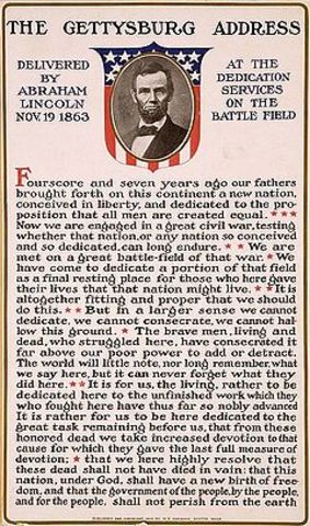 Gettysburg address