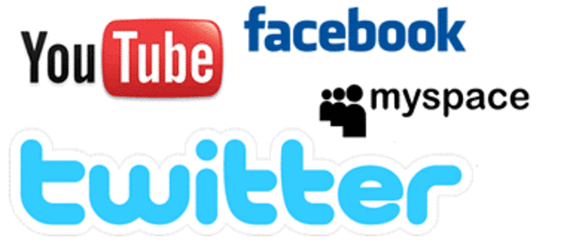 Facebook, Myspace, Twitter