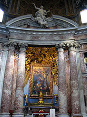 The Church of Sant'Andrea al Quirinale, designed by Gian Lorenzo Bernini.