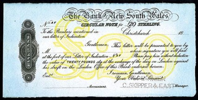 1874: Lanzamiento de Circular Note