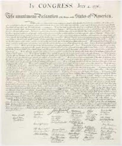 The declaration of independence