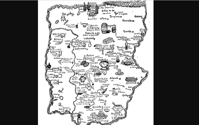 Primer mapa gastronómico