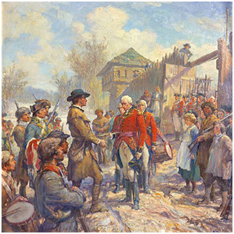 British surrender Fork Sackville