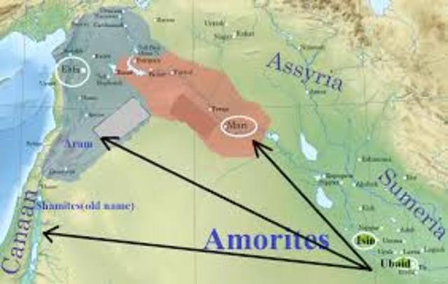 The decline of the Sumerians and the arrival of the Amorites