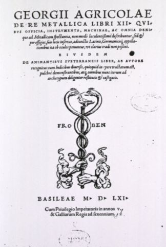 tratado de minería Georgius Agricola,