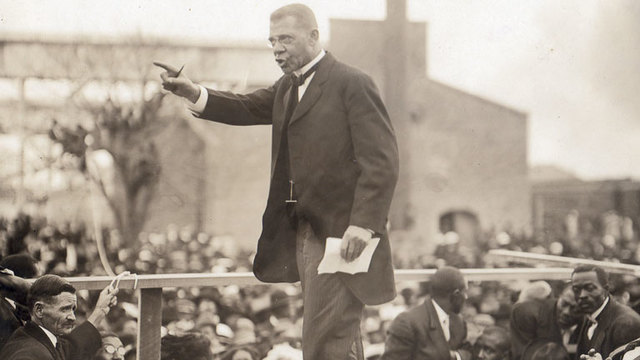 Booker T. Washington was born