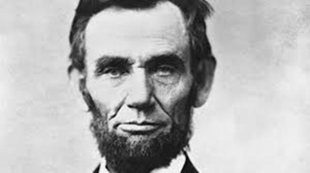 Abraham Lincoln is inaugurated