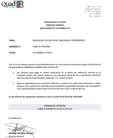 RESOLUCION GERENCIA GENERAL