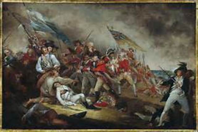 The battle of Bunker hill