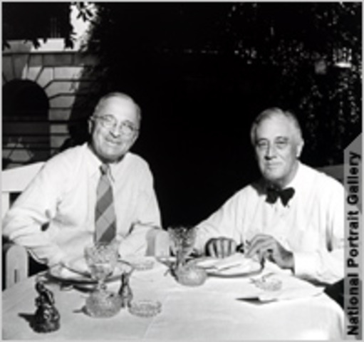 FDR Dies Trumem becomes President