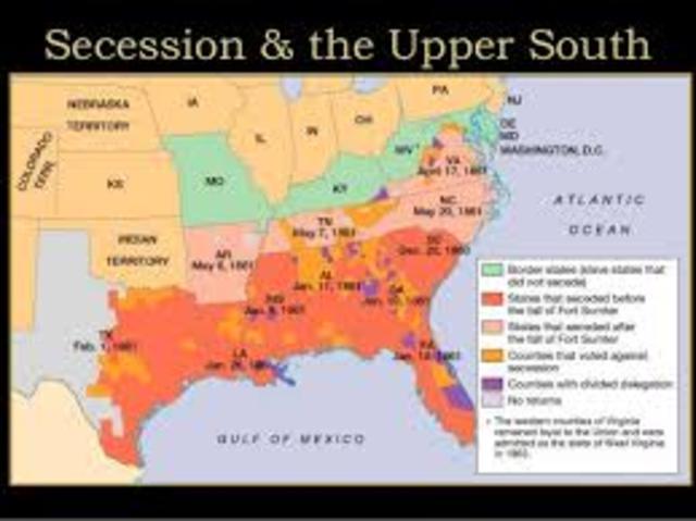 Upper South Secedes