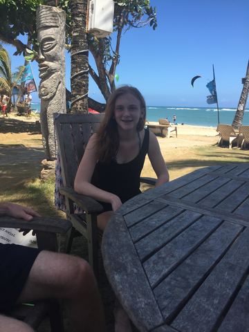 Yo fuí en República Dominicana con mi familia.