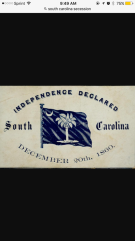 South Carolina Secedes