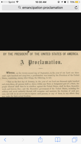 Emancipation proclamation