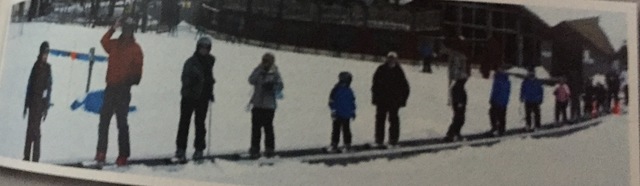 Yo fui a esquiar con mi escuela.