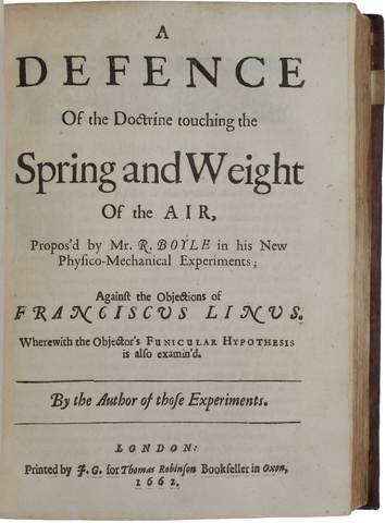 Primer Libro Científico de Boyle