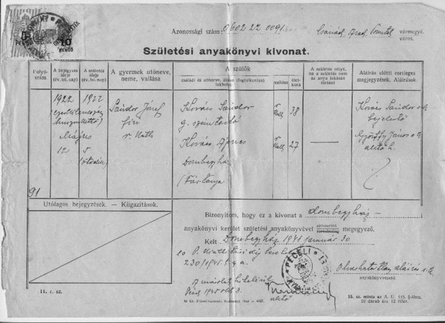 Dédszülő születésnapja