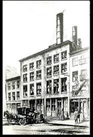 First Electric Plant Built by Thomas Edison in New York