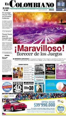 Edición en formato europeo de El Colombiano