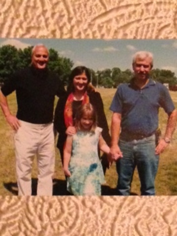 Mi familia y yo caminamos en el parque