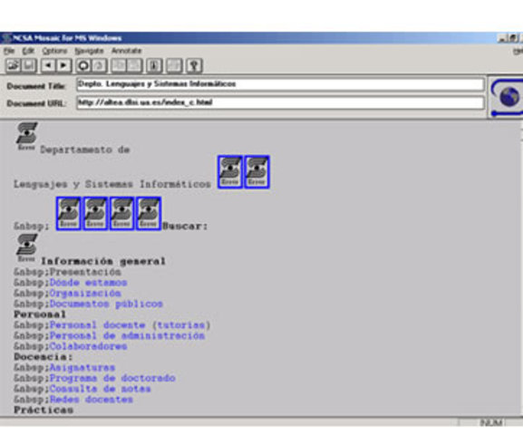 Surgimiento del  navegador Web MOSAIC