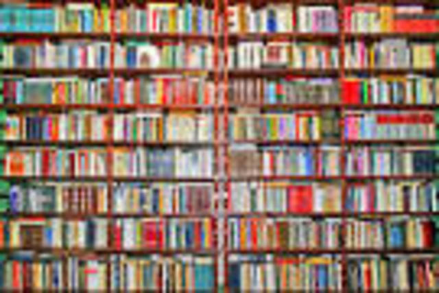 Walls of books present in home