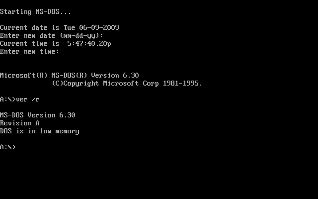 MS-DOS 6.3