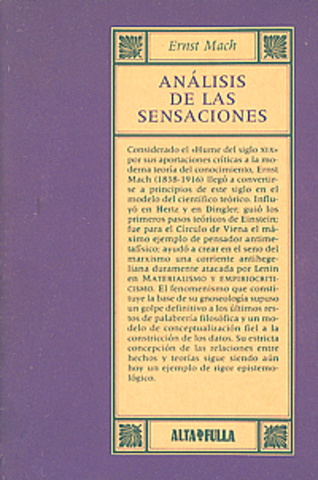 Análisis de las sensaciones