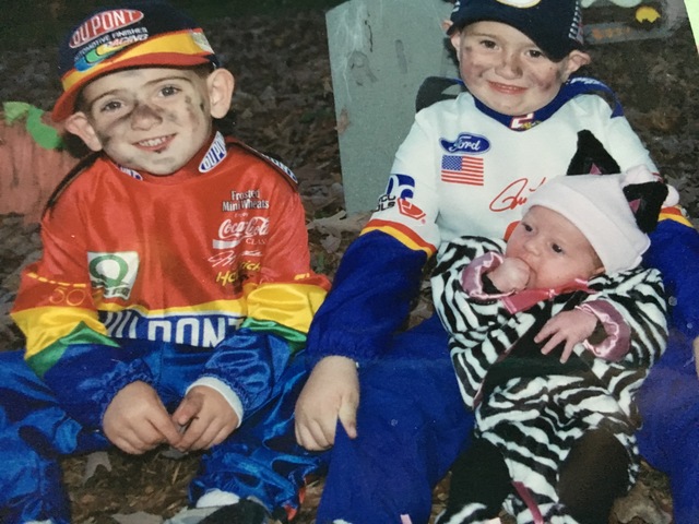 Mi primer Halloween. Yo era una cebra.