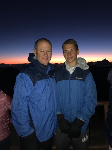 Viewed sunset in Hawaii