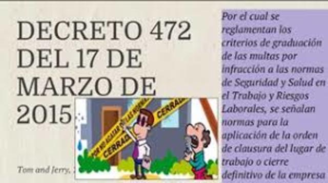 Decreto 472 de 2015