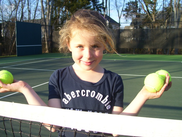 Jugué tenis por primera vez.