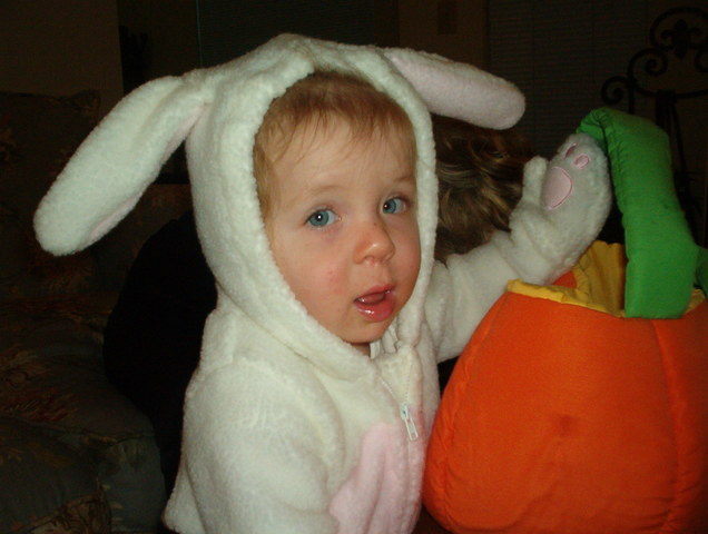 Me vestí para mi primer Halloween.